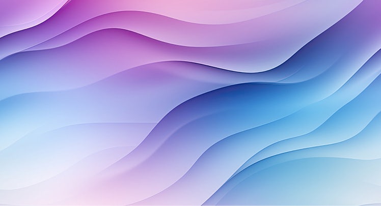 A blue and purple wavy background.